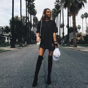 Olive green tshirt dress